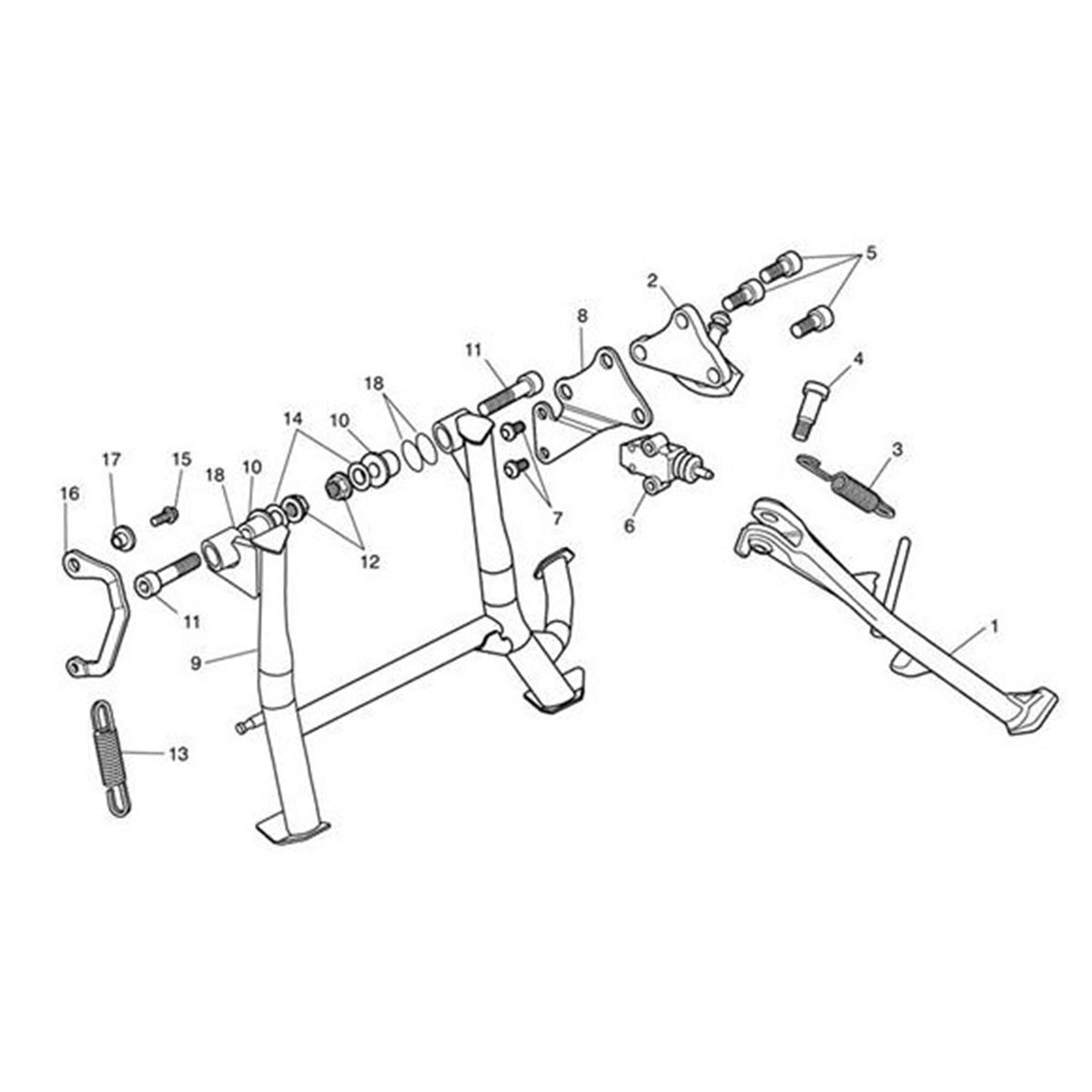 Bild von Spring Bracket, Centrestand