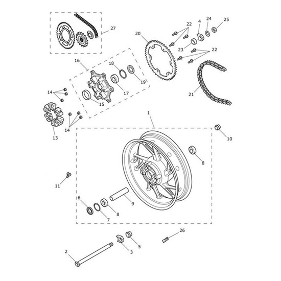 Bild von Sprocket Carrier Assy, Grey