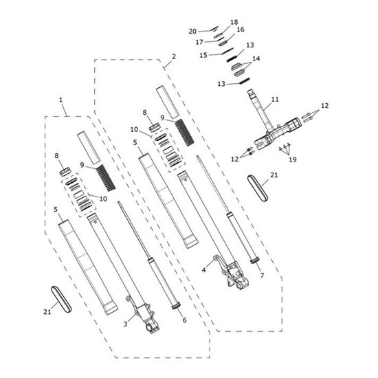 Bild von Stanchion Assembly, 45mm, LH