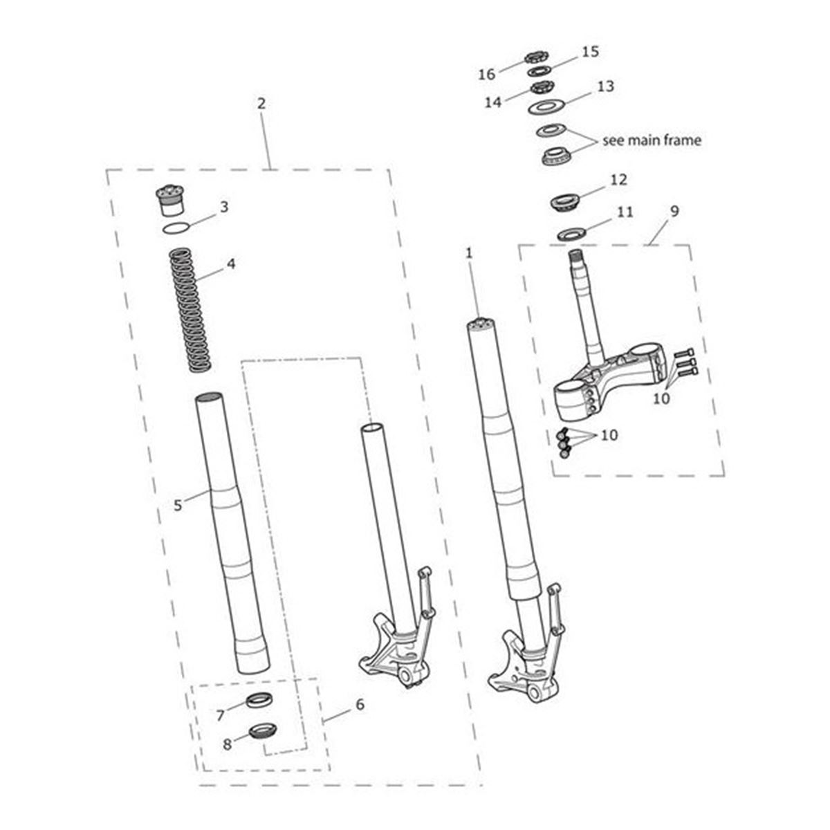 Bild von Stanchion Assy, RH, Black