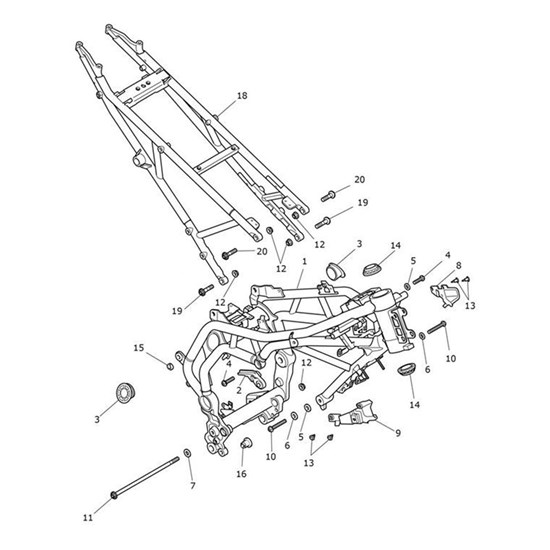 Bild von Subframe, Rear, Spares, Slv