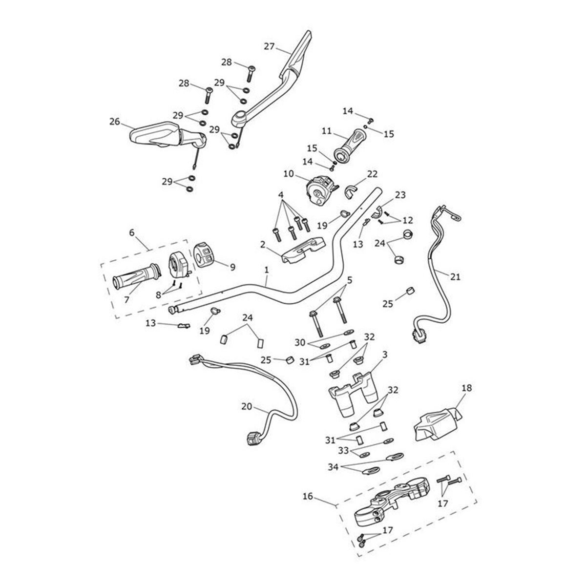 Bild von Subharness, Handlebars, RH