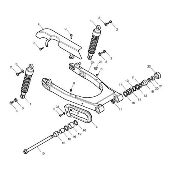 Bild von Swinging Arm Assy, 90% Gloss