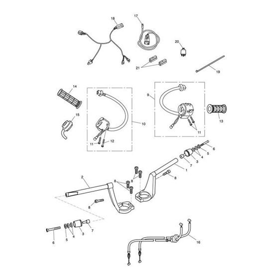 Bild von Switch Assy, Handlebar, RH, Sealed