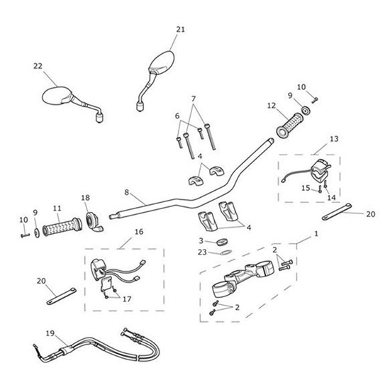 Bild von Switch Assy, Handlebar, RH