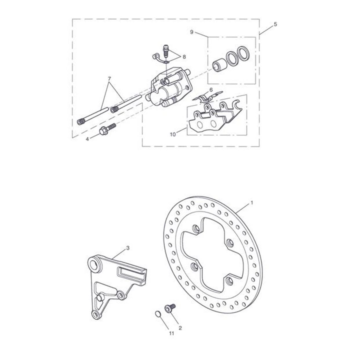 Bild von TRAEGER BREMSSATTEL HINTEN