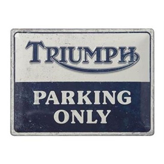 Bild von TRIUMPH PARKING TIN SIGN (PACK OF 3)