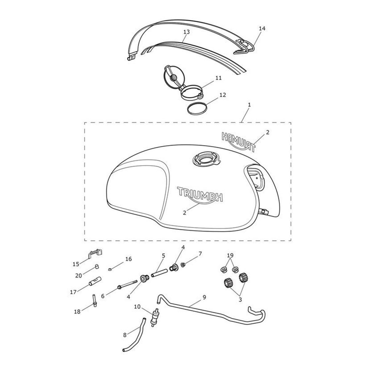 Bild von Tank Badge Kit, 140mm