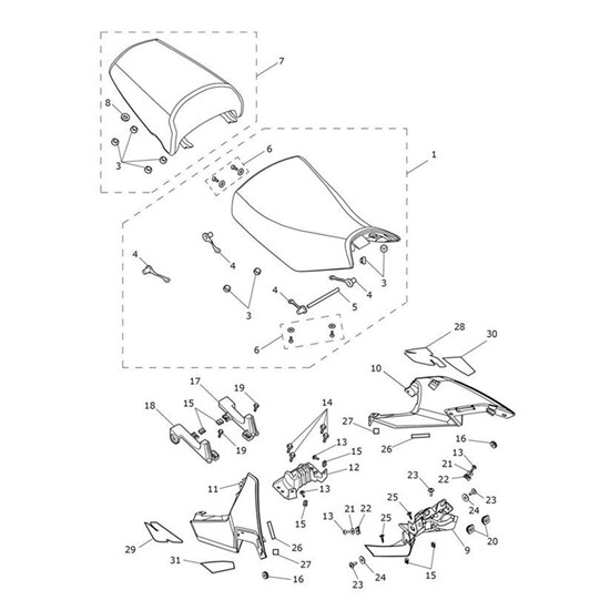 Bild von Tank Panel, LH, Snowdonia White