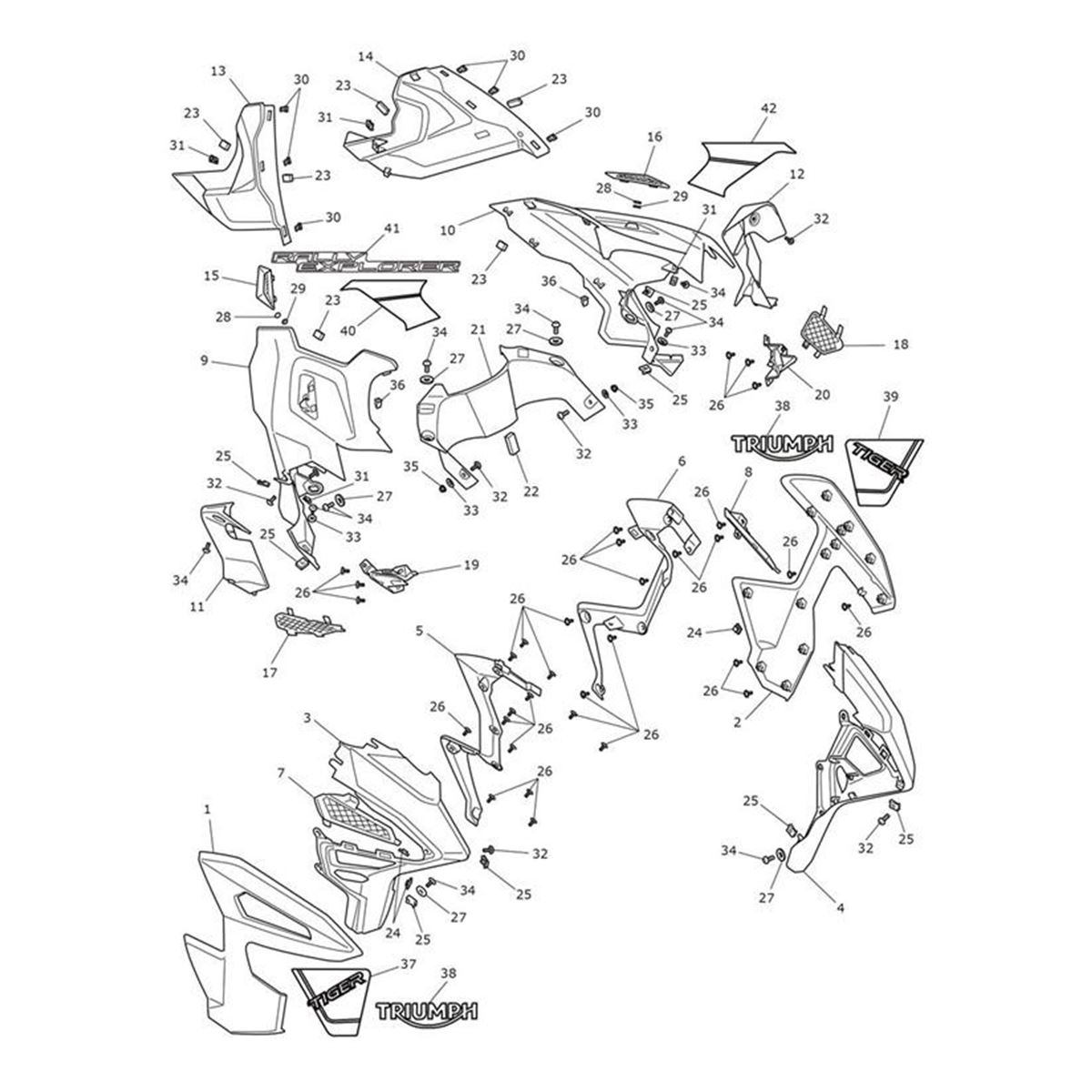 Bild von Tank Panel, Pntd, RH, Expl, Jet Black