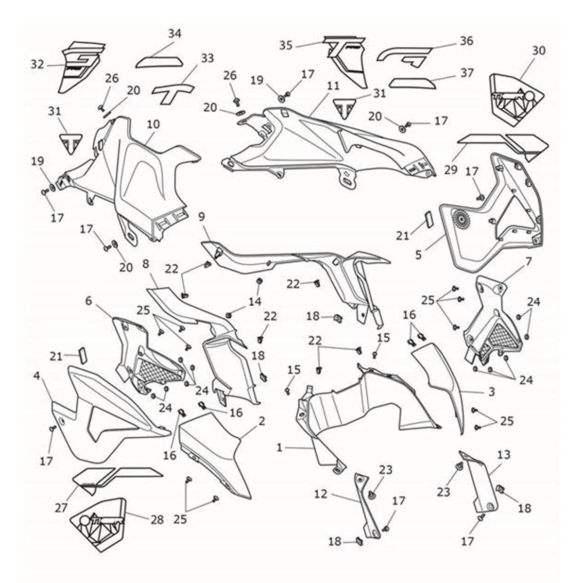 Bild von Tank Panel, RH, GT, Satin White