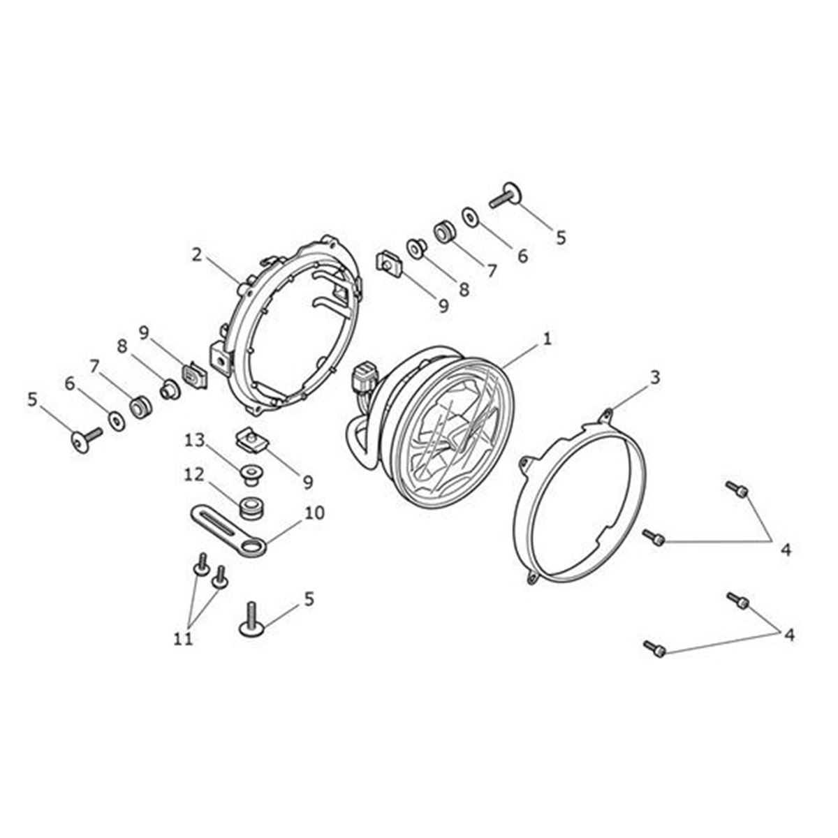 Bild von Tension Ring, Headlamp, Moulding