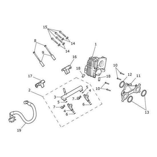 Bild von Throttle Body, 45mm, Single