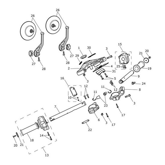 Bild von Top Nut, Upper Yoke, M25