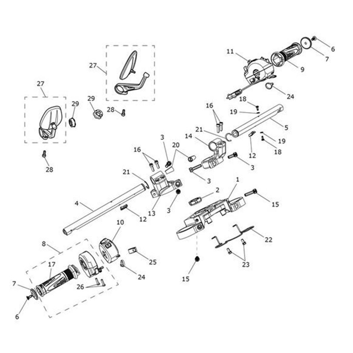 Bild von Tube, Handlebar, LHS