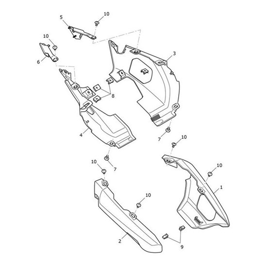 Bild von Undertray, Moulding, LH