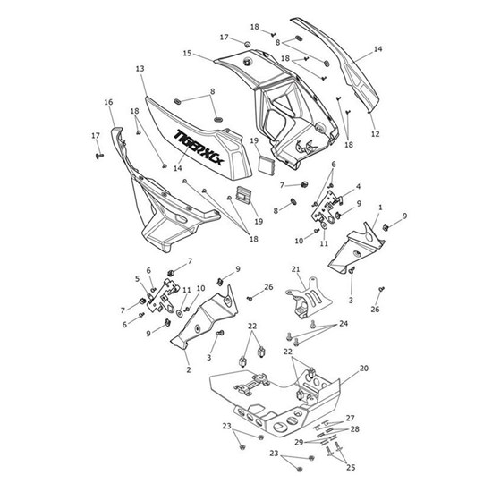 Bild von Upper Rad Cowl, LH, Pntd