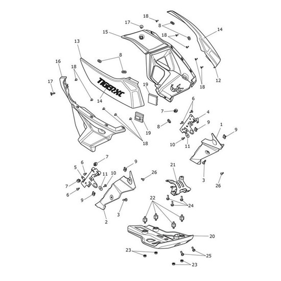 Bild von Upper Rad Cowl, LH, Pntd