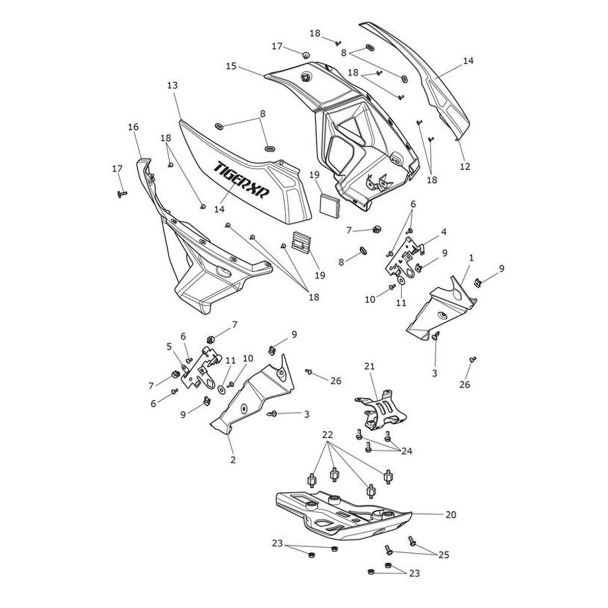 Bild von Upper Rad Cowl, LH, Pntd