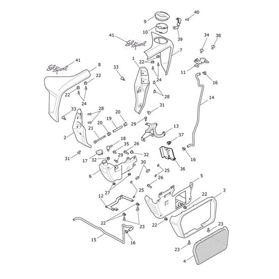 Bild von Upper Rad Cowl, Pntd, LH