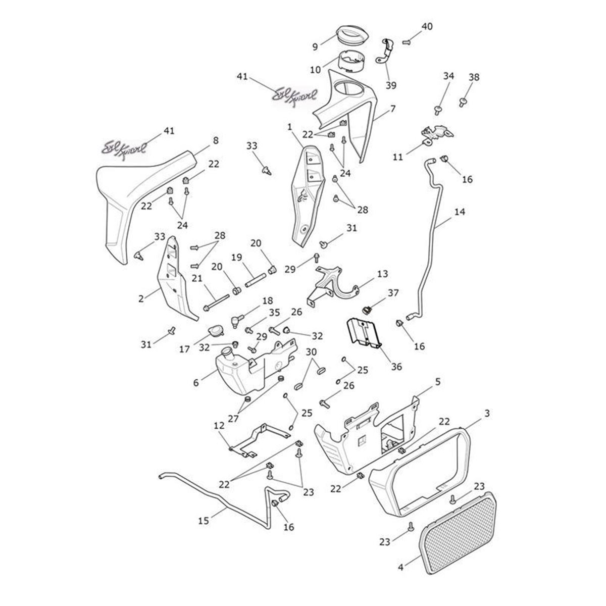 Bild von Upper Rad Cowl, Pntd, RH