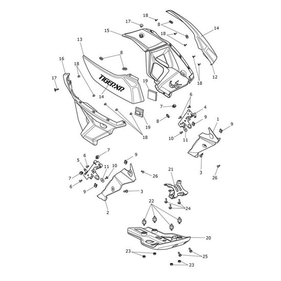 Bild von Upper Rad Cowl, RH, Pntd