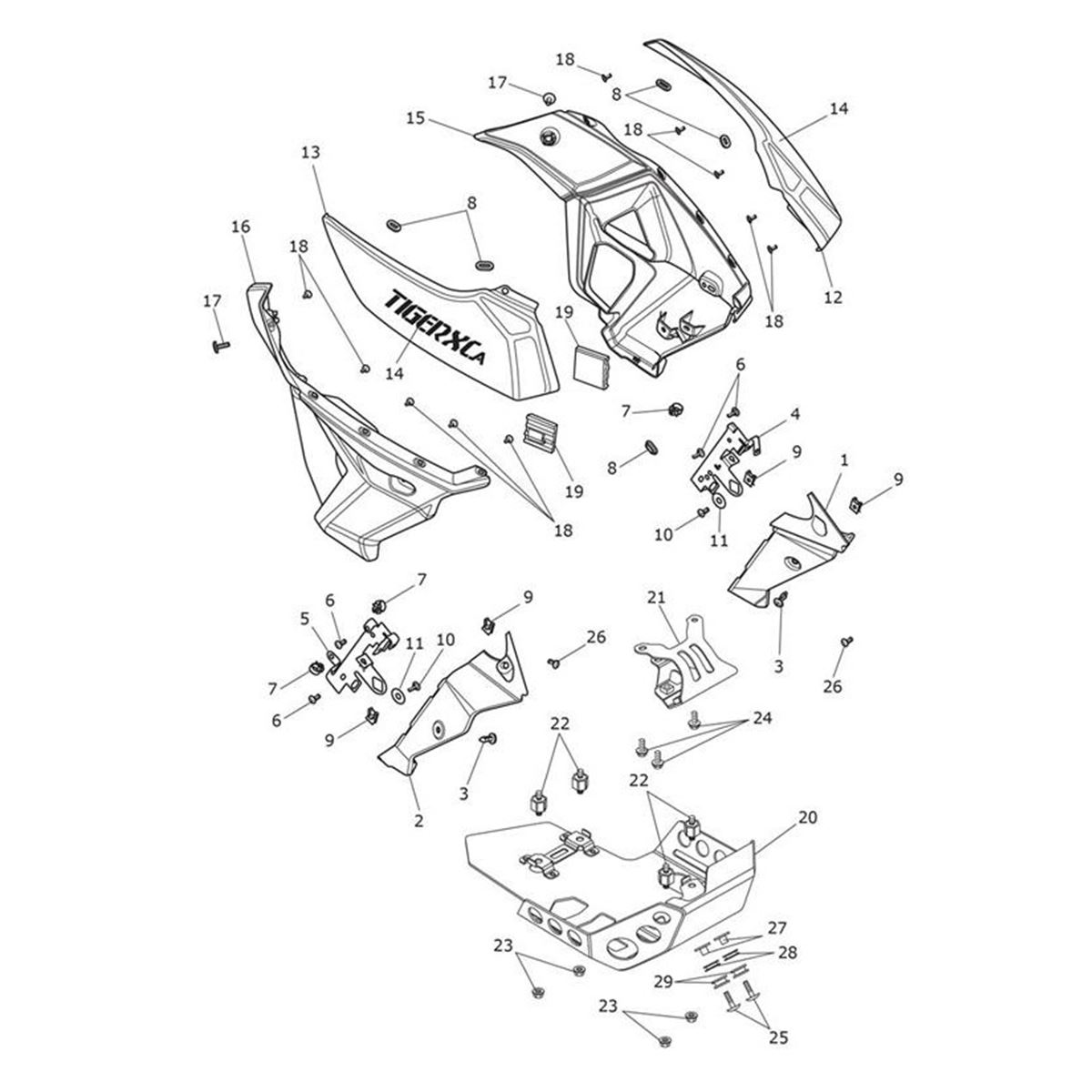 Bild von Upper Rad Cowl, RH, Pntd