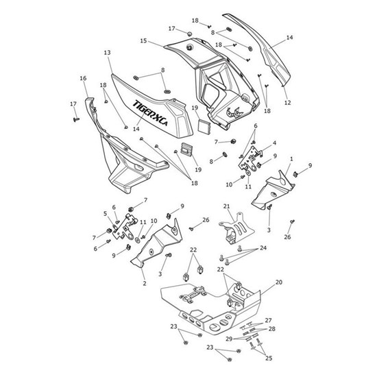 Bild von Upper Rad Cowl, RH, Pntd