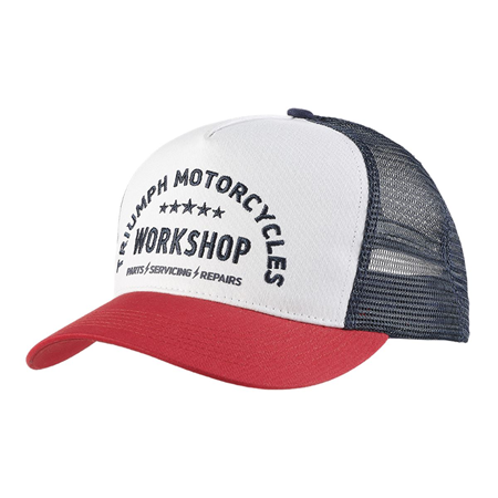 Picture of WORKSHOP TRUCKER CAP BONE / RED