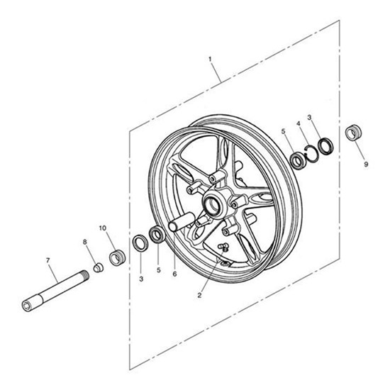 Bild von Wheel Assy, Front, 3.5 x 17