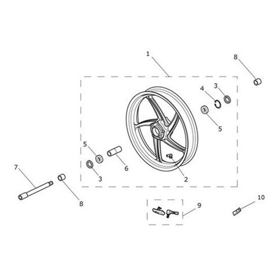 Bild von Wheel Assy, Spares, Front