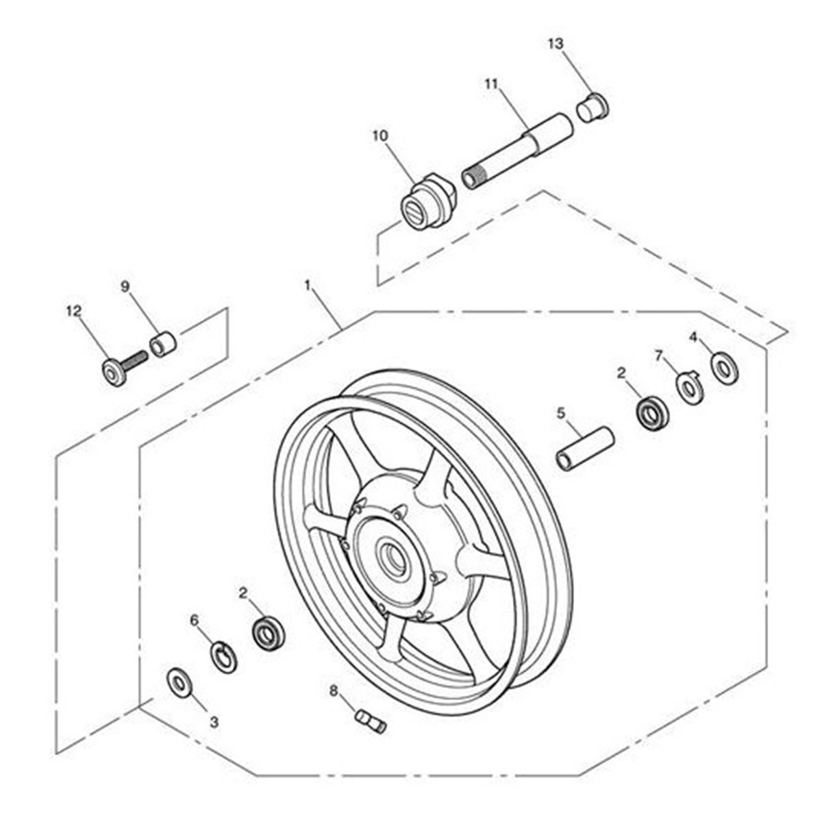 Bild von Wheel Assy Front, 18x2.5