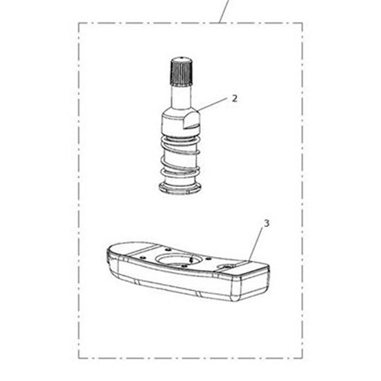 Bild von Wheel Sensor, Straight, 315MHz