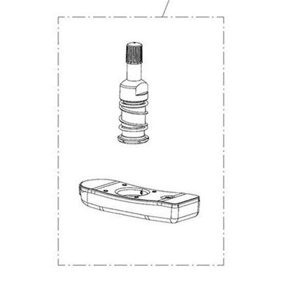 Bild von Wheel Sensor, Straight, 434 MHZ