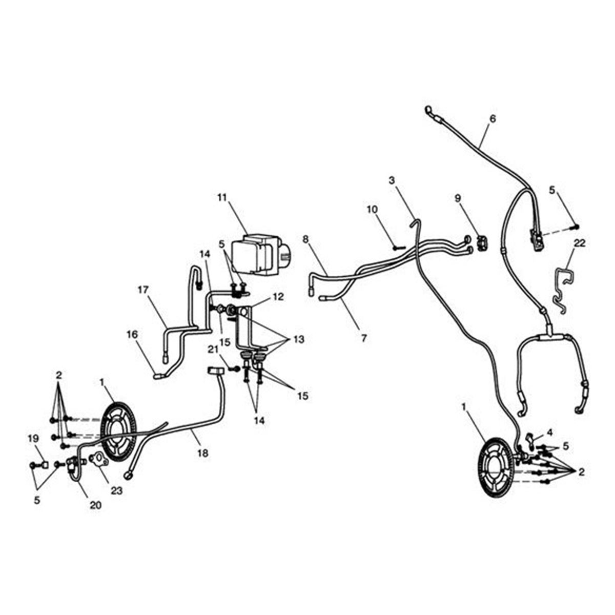 Picture of Wheel Speed Sensor , ABS, Front