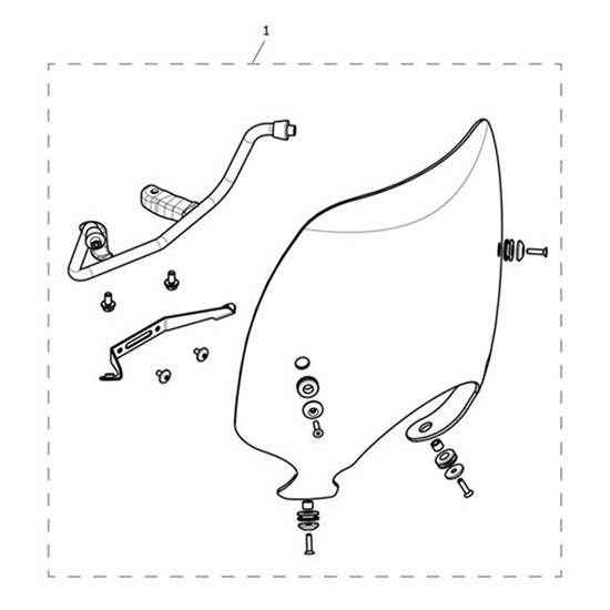 Bild von Windshield Touring Kit